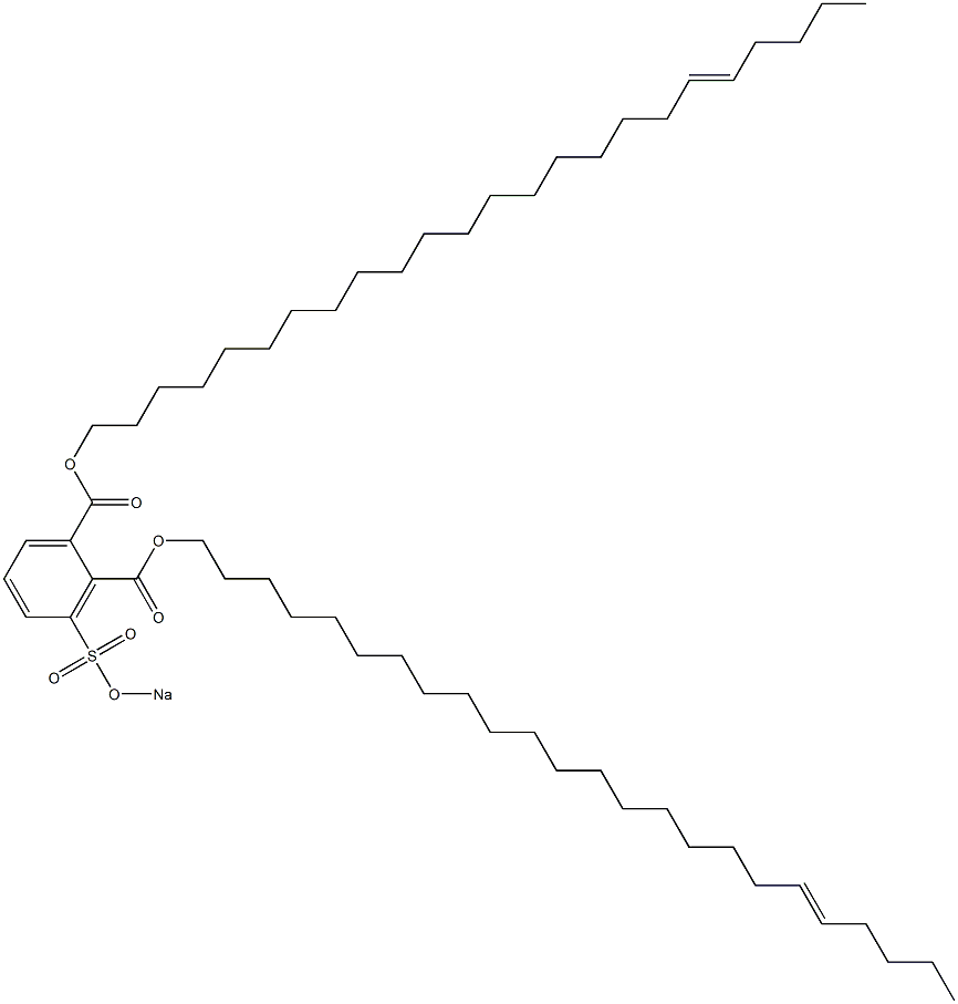 3-(Sodiosulfo)phthalic acid di(19-tetracosenyl) ester