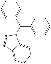 1-(ジフェニルメチル)-1H-ベンゾトリアゾール 化学構造式