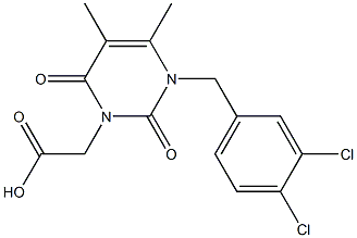 1-(3,4-Dichlorobenzyl)-1,2,3,4-tetrahydro-5,6-dimethyl-2,4-dioxopyrimidine-3-acetic acid
