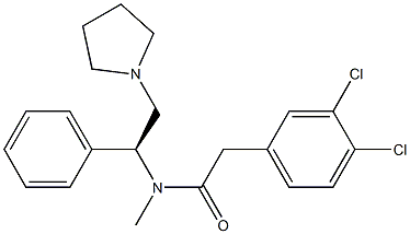 3,4-Dichloro-N-methyl-N-[(S)-1-phenyl-2-(1-pyrrolidinyl)ethyl]benzeneacetamide