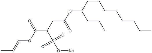 2-(Sodiosulfo)succinic acid 4-dodecyl 1-(1-propenyl) ester