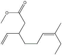 酢酸(4Z)-1,5-ジメチル-1-ビニル-4-ヘプテニル 化学構造式