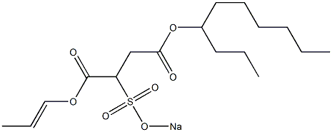 2-(Sodiosulfo)succinic acid 4-decyl 1-(1-propenyl) ester|
