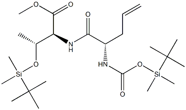 (2S,3R)-2-[[(2S)-2-[(tert-Butyldimethylsilyl)oxycarbonylamino]-4-pentenoyl]amino]-3-[(tert-butyldimethylsilyl)oxy]butyric acid methyl ester