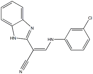 2-(1H-Benzimidazol-2-yl)-3-(3-chloroanilino)propenenitrile