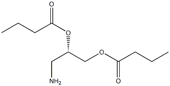 [S,(-)]-3-アミノ-1,2-プロパンジオールジブチラート 化学構造式