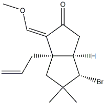 (1R,5R,6S)-6-Bromo-2-(methoxymethylene)-7,7-dimethyl-1-(2-propenyl)bicyclo[3.3.0]octan-3-one
