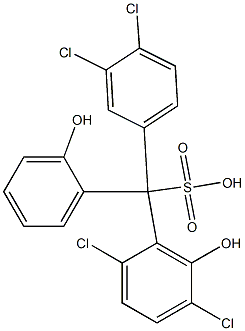 (3,4-Dichlorophenyl)(2,5-dichloro-6-hydroxyphenyl)(2-hydroxyphenyl)methanesulfonic acid