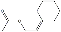 Acetic acid 2-cyclohexylideneethyl ester Structure
