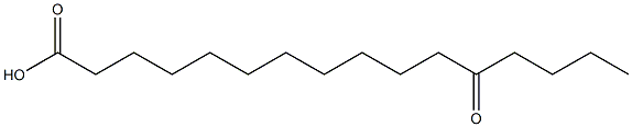 12-ケトパルミチン酸 化学構造式