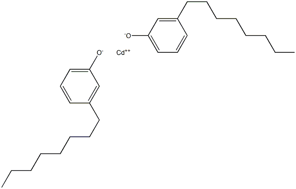 カドミウムビス(3-オクチルフェノラート) 化学構造式