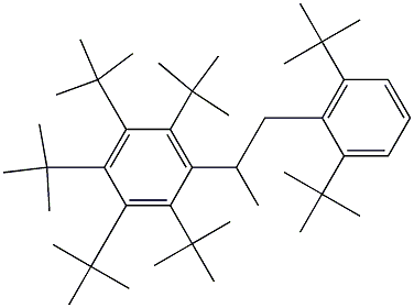 2-(ペンタ-tert-ブチルフェニル)-1-(2,6-ジ-tert-ブチルフェニル)プロパン 化学構造式