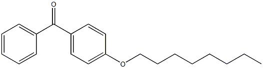 4-(オクチルオキシ)ベンゾフェノン 化学構造式