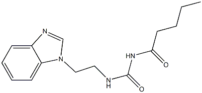 1-[2-(1H-Benzimidazol-1-yl)ethyl]-3-valerylurea Structure
