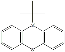 5-tert-Butylthianthren-5-ium Struktur