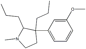 2,3-Dipropyl-3-(m-methoxyphenyl)-1-methylpyrrolidine
