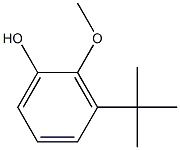 3-tert-ブチル-2-メトキシフェノール 化学構造式