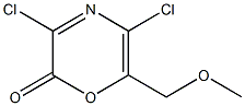 3,5-Dichloro-6-(methoxymethyl)-2H-1,4-oxazin-2-one Structure