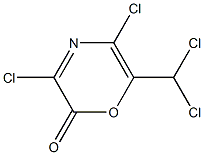 3,5-Dichloro-6-(dichloromethyl)-2H-1,4-oxazin-2-one Structure