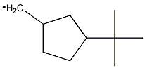 (3-tert-ブチルシクロペンチル)メチルラジカル 化学構造式