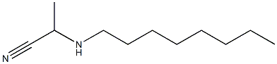 N-(1-シアノエチル)オクチルアミン 化学構造式