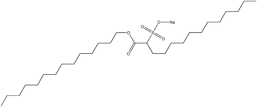 2-(Sodiosulfo)tetradecanoic acid tetradecyl ester