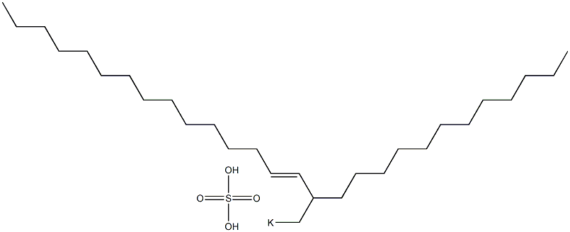 Sulfuric acid 2-dodecyl-3-heptadecenyl=potassium ester salt