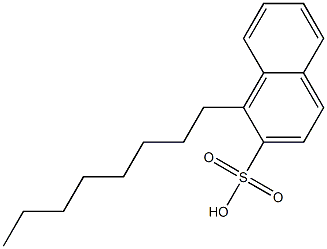 1-オクチル-2-ナフタレンスルホン酸 化学構造式