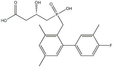 (3S)-3-Hydroxy-4-[hydroxy[2-(4-fluoro-3-methylphenyl)-4,6-dimethylbenzyl]phosphinyl]butyric acid