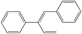 (1E)-1,2-ジフェニル-1,3-ブタジエン 化学構造式