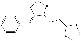 2-[2-(1,3-Dioxolan-2-yl)ethyl]-3-benzylidenepyrrolidine