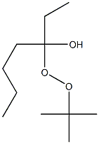 tert-ブチル1-エチル-1-ヒドロキシペンチルペルオキシド 化学構造式