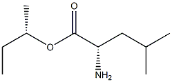(S)-2-アミノ-4-メチルペンタン酸(S)-1-メチルプロピル 化学構造式