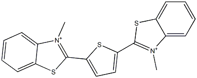2,2'-(Thiophene-2,5-diyl)bis(3-methylbenzothiazol-3-ium)
