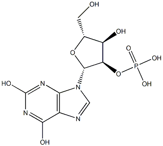 Xanthosine 2'-phosphoric acid Struktur