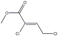 (Z)-2,4-ジクロロ-2-ブテン酸メチル 化学構造式