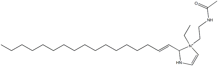 1-[2-(アセチルアミノ)エチル]-1-エチル-2-(1-ヘプタデセニル)-4-イミダゾリン-1-イウム 化学構造式