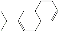 1,4,4a,5,6,8a-ヘキサヒドロ-3-イソプロピルナフタレン 化学構造式