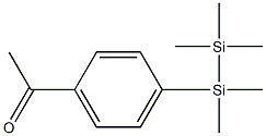 4'-(ペンタメチルジシラニル)アセトフェノン 化学構造式