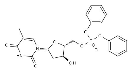 Thymidine 5'-(phosphoric acid diphenyl) ester