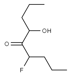 6-フルオロ-4-ヒドロキシ-5-ノナノン 化学構造式