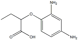 2-(2,4-ジアミノフェノキシ)酪酸 化学構造式