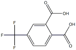 3,4-二羧基三氟甲苯, , 结构式