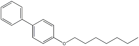 4-庚氧基联苯, , 结构式