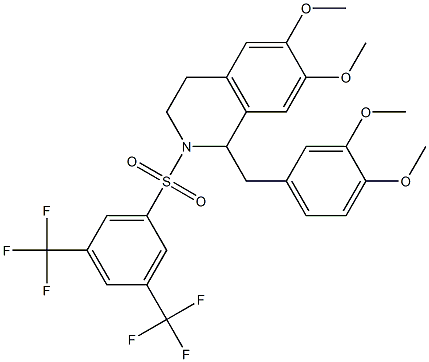 1-(3,4-dimethoxybenzyl)-2-{[3,5-di(trifluoromethyl)phenyl]sulfonyl}-6,7-dimethoxy-1,2,3,4-tetrahydroisoquinoline