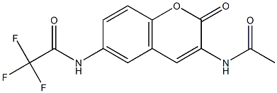 N1-[3-(acetylamino)-2-oxo-2H-chromen-6-yl]-2,2,2-trifluoroacetamide|