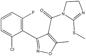 [3-(2-chloro-6-fluorophenyl)-5-methylisoxazol-4-yl][2-(methylthio)-4,5-dihydro-1H-imidazol-1-yl]methanone