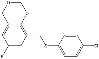 8-{[(4-chlorophenyl)thio]methyl}-6-fluoro-4H-1,3-benzodioxine