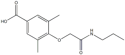 3,5-dimethyl-4-[(propylcarbamoyl)methoxy]benzoic acid