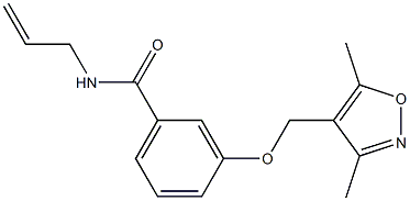 Benzamide,  3-[(3,5-dimethyl-4-isoxazolyl)methoxy]-N-2-propen-1-yl-|